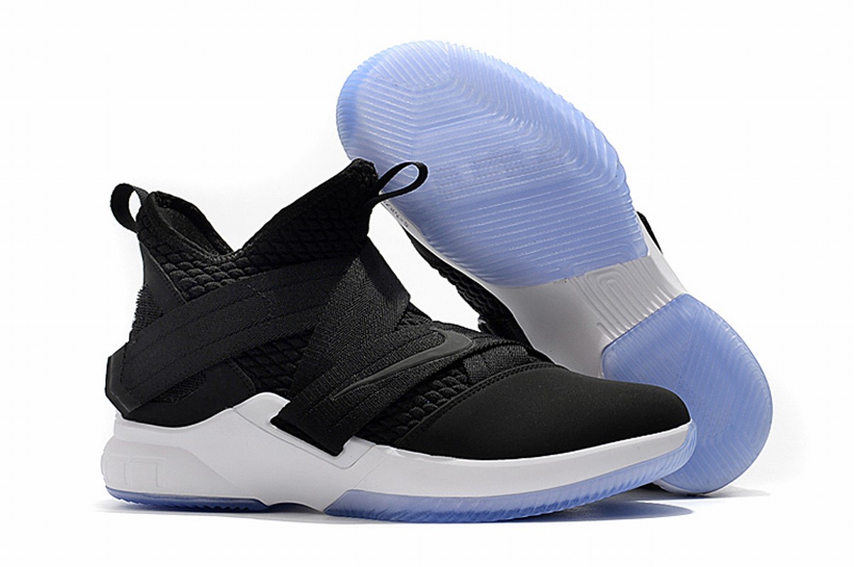 Nike Lebron James Soldier 12 Shoes Black White